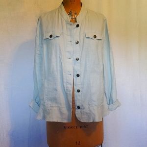 Coldwater Creek linen jacket